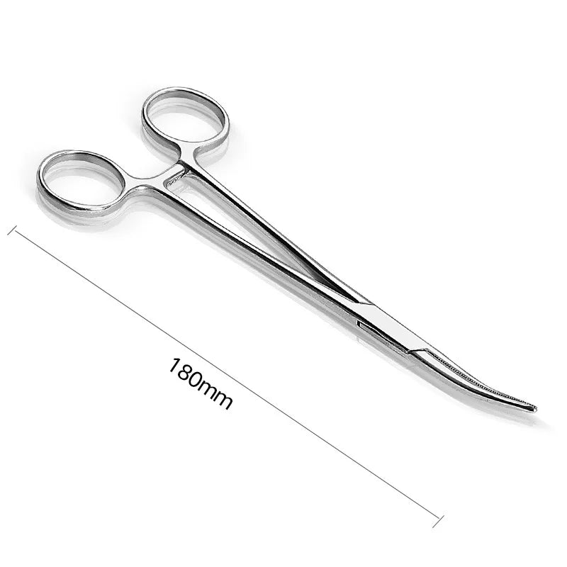 Stainless Steel Locking Forceps | Multi-Purpose Hemostatic Clamp for Fishing and Craftin detail view