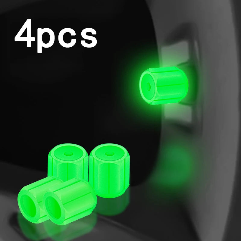 Luminous Tire Valve Caps Car Motorcycle 4/8/20 Pcs alternate view