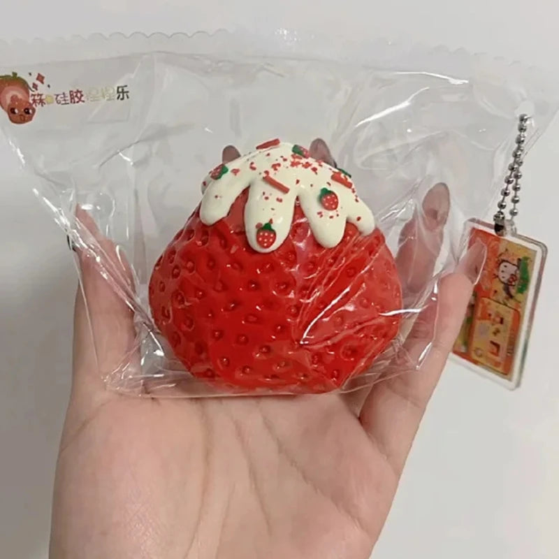 Strawberry Taba Squishy Toy | Slow Rebound Stress Relief Fidget for Kids and Adults alternate view