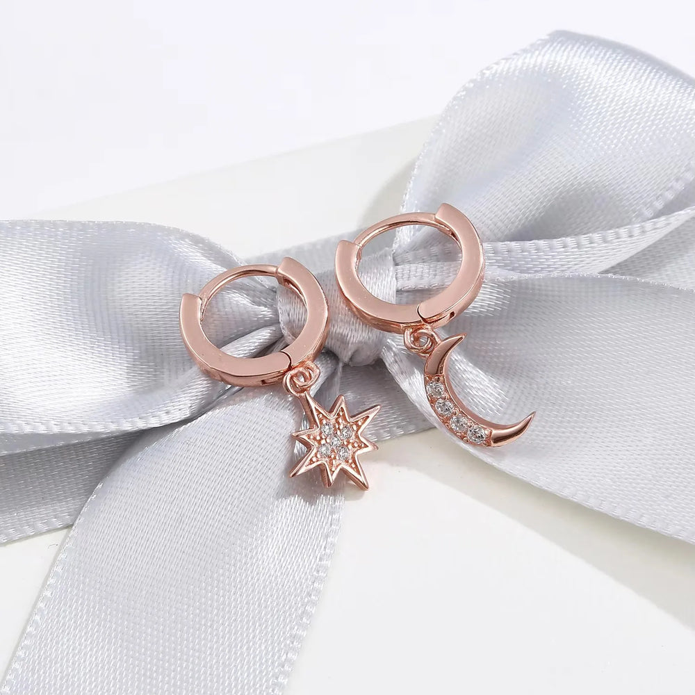 VENTFILLE 925 Sterling Silver Hot Sale Korean Feather Earrings Simple Temperament Exquis detail view