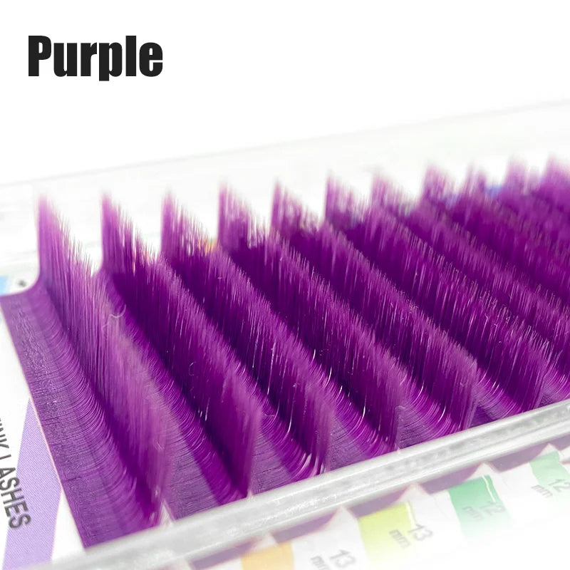 NATUHANA L/LU Curl Auto Fan Colored Lashes | Easy Fan Color Eyelash Extension alternate view