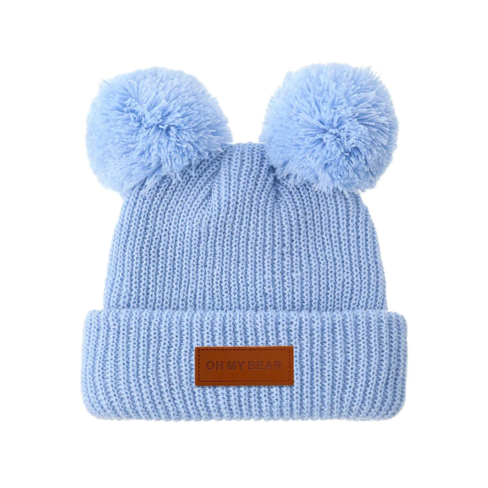 Solid Knit Baby Beanie | Unisex Infant Hat for Fall and Winter alternate view