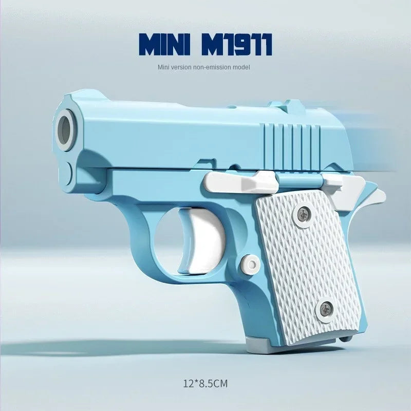 3D Mini 1911 Gravity Fidget Toy | Stress Relief Decompression Toy Gun close-up view