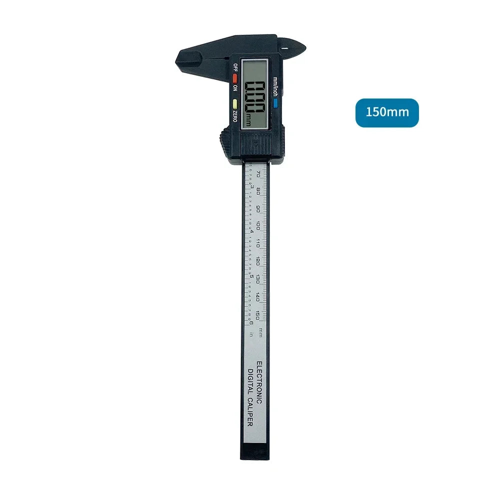 Digital Caliper 150mm LCD Display | Carbon Fiber Electronic Measuring Tool detail view