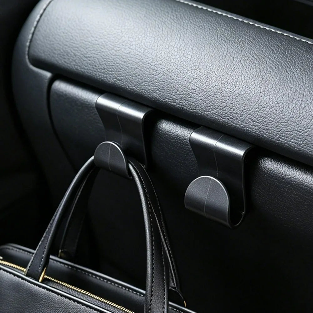 Car Glove Box Hanger Hook Black PP 4 Pack