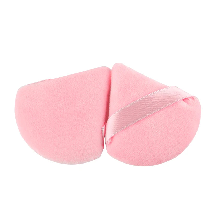 1/2/4pcs Triangle Powder Puff Soft Velvet Facial Makeup Sponge Puff Mixer Beauty Fo additional angle