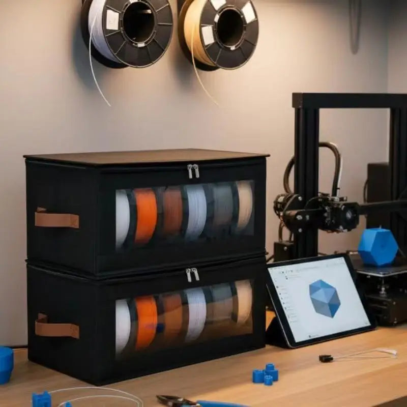 3D Printing Filament Storage Box | Double Zipper Airtight Dry Box detail view