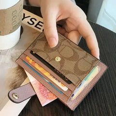 Compact RFID Wallet for Women | Slim Card Holder and Coin Purse detail view