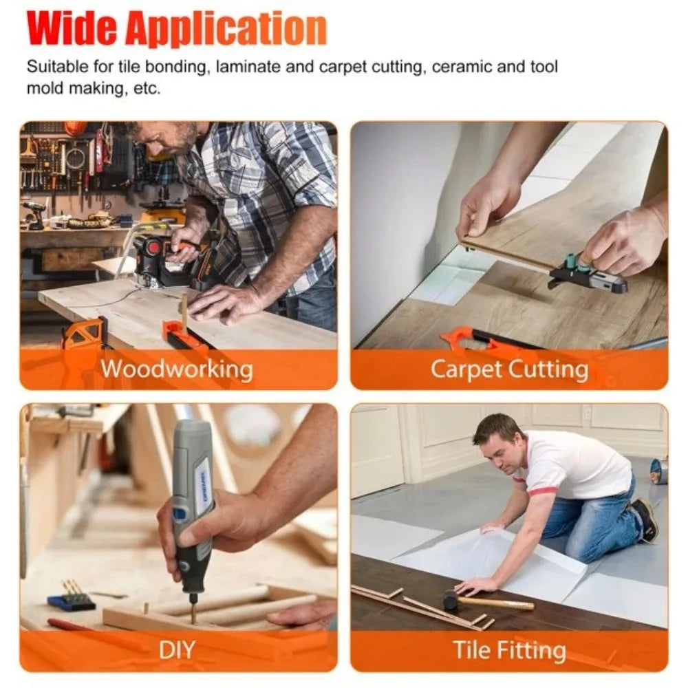 Multifunctional Contour Gauge | Precise Shape Duplication Tool for Tile Work and Wo additional angle