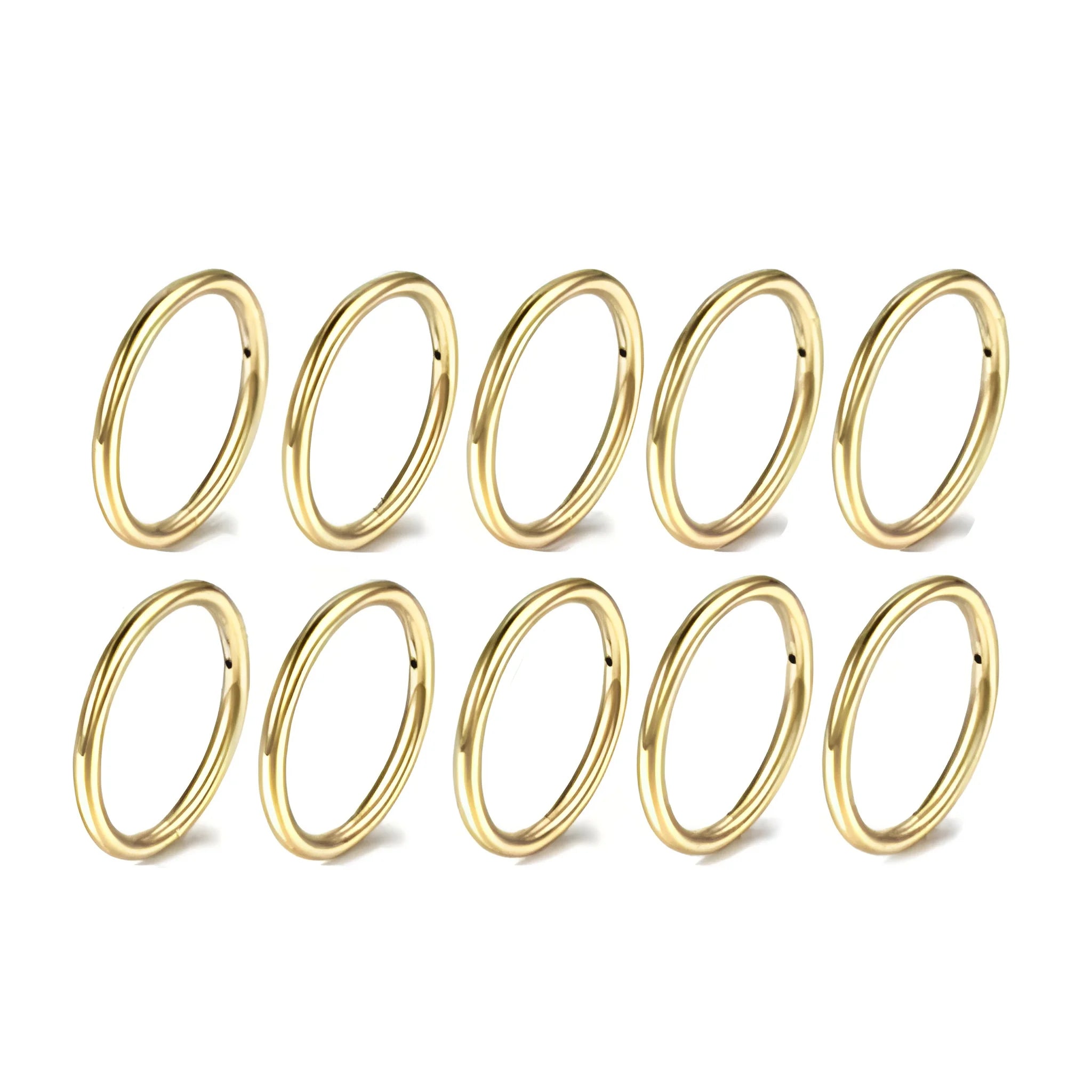 5/10Pcs 16G Nose Ring Hoop Stainless Steel Hinged Nose Rings Septum Clicker Tragus He alternate view