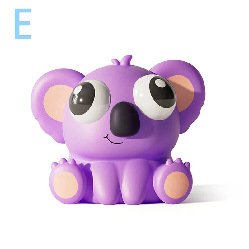 Pop Eye Squeeze Cartoon Animal Sensory Toys Fun Novelty Fidget Stress Relief Anxiety E close-up view