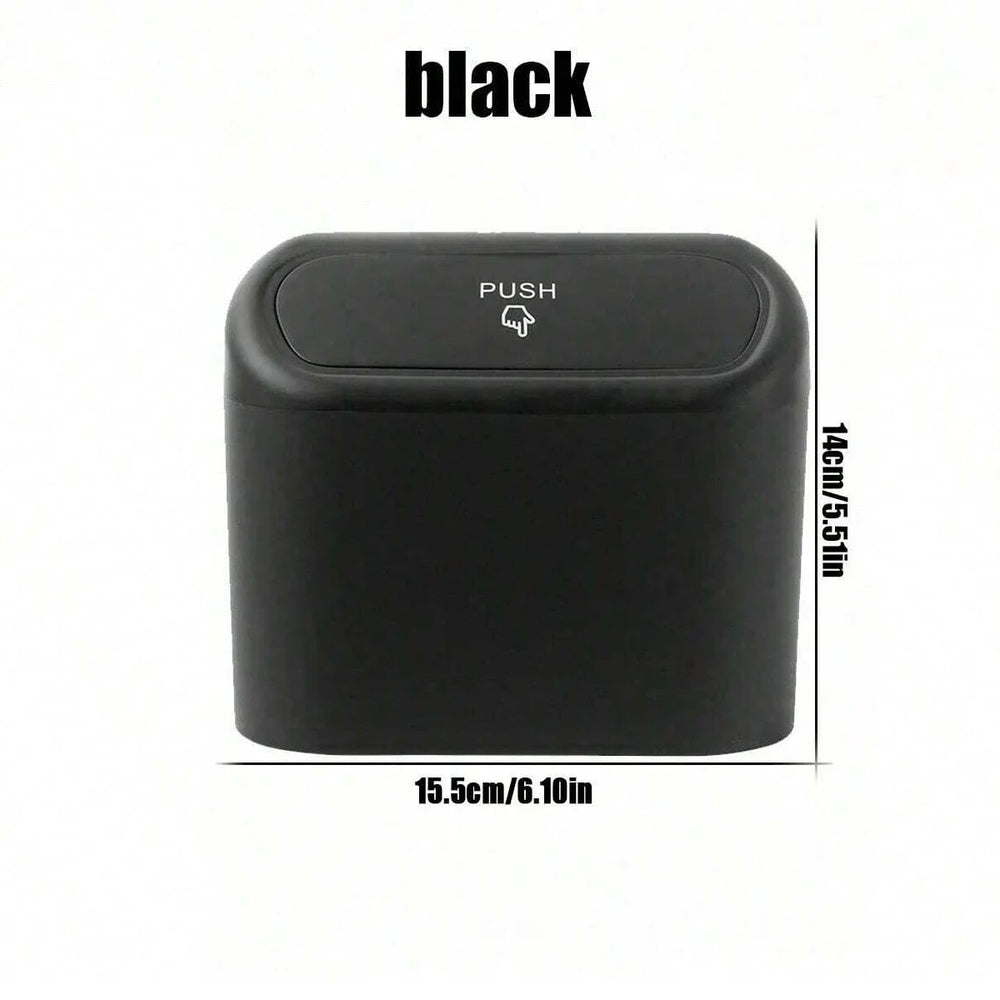 Car Trash Can with Lid - 4 Rolls of Garbage Bag, Leak-Proof, Portable Hanging Trash Ca close-up view
