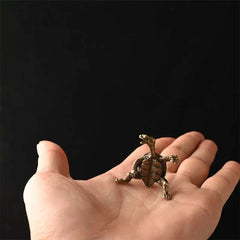 Antique Alloy Kung Fu Turtle Incense Holder | Home Decor Line Incense Burner close-up view