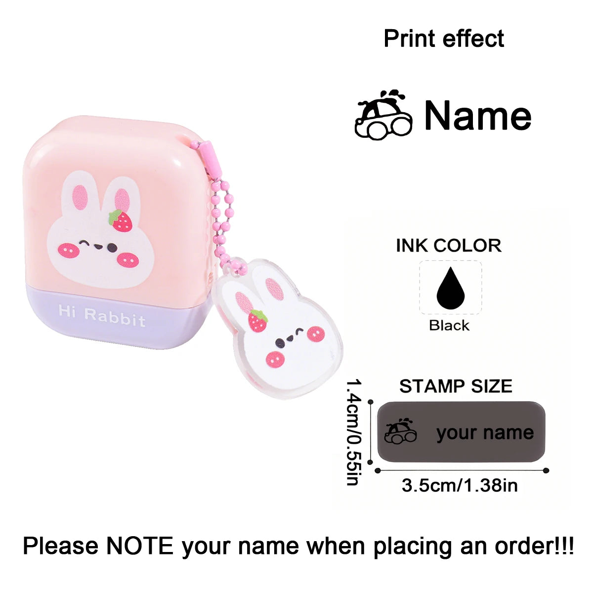 Custom Name Stamp for Clothes and School Uniforms | Personalized Belongings Marker additional angle