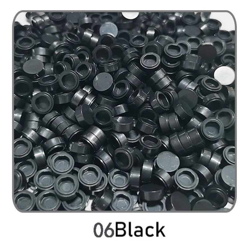 1000Pcs Tile 1x1 Round Building Blocks | 52 Color DIY Educational Creative Toy Set additional angle