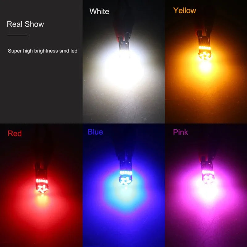 T10 W5W 4014 15SMD LED Canbus Bulbs | High Power 6000K White No Error detail view
