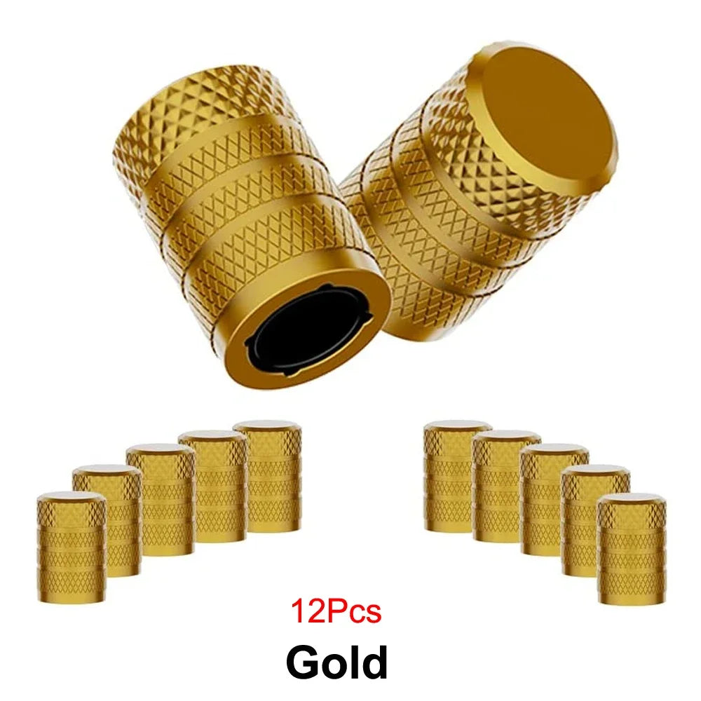 Aluminum Tire Valve Caps 4/8/12 Pcs Universal Stem Covers