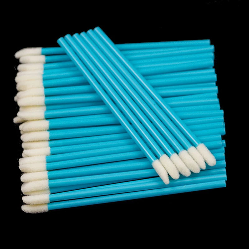 Kekelala 50Pcs Disposable Lip Brushes | Multi-Use Makeup Applicators for Lip Gloss and close-up view