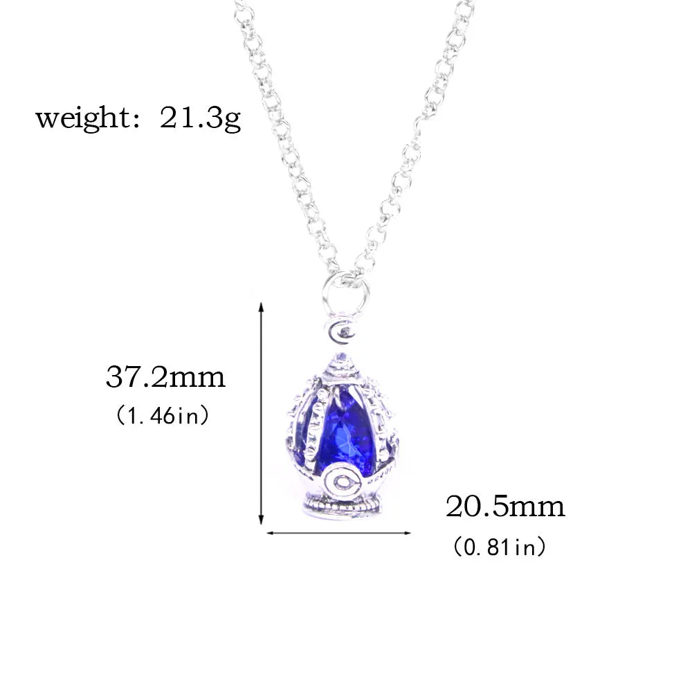 Madoka Magica Soul Gem Necklace Set | Kaname Madoka Mami Pendant Jewelry additional angle