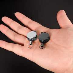 Retractable Key Chain Pull Back Recoil Key Ring Anti-Lost ID Card Holder detail view