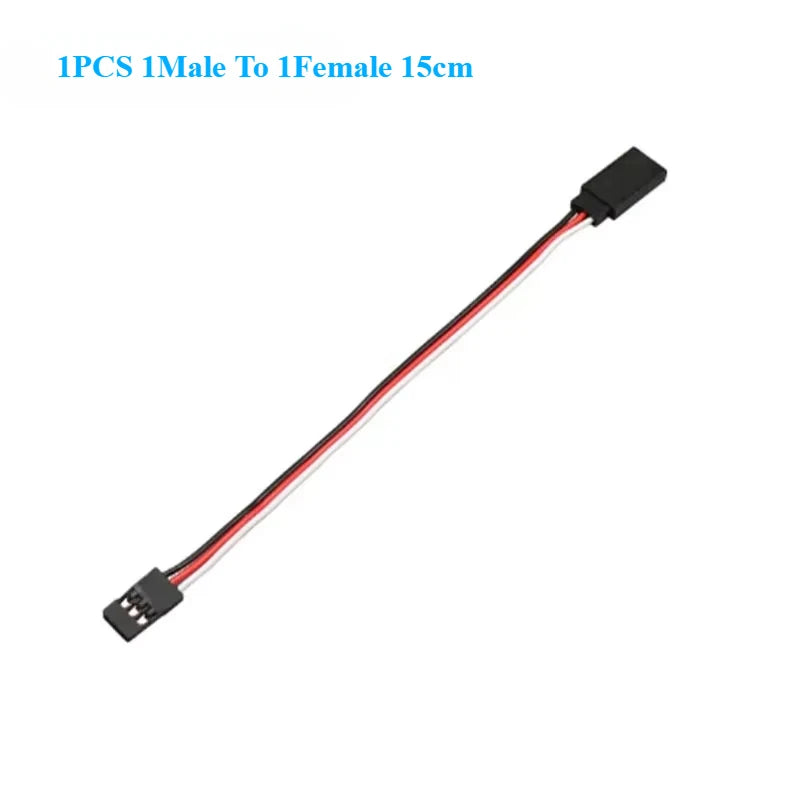 1PCS 20/30/50cm 1to1/ 1to2/ 1to3/ 1to4 RC Servo Extension Wire Cable Futaba 3 Pin JR P close-up view