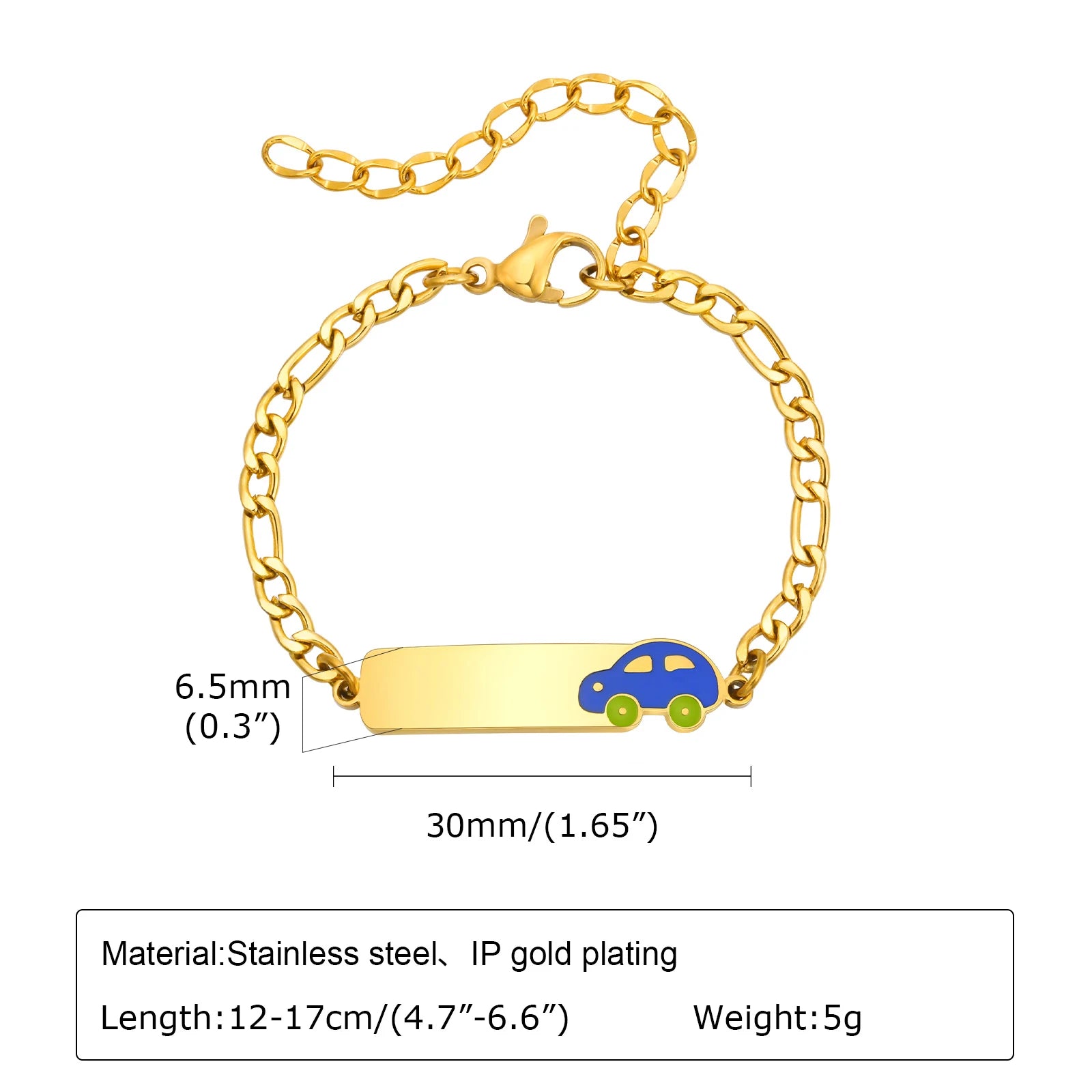 Custom Name Blessing Bracelet for Girls | Stainless Steel Personalized Gift additional angle