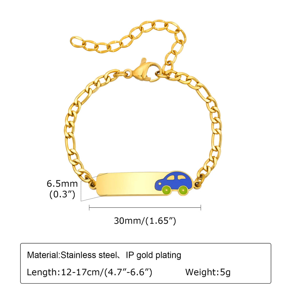 Custom Name Blessing Bracelet for Girls | Stainless Steel Personalized Gift additional angle