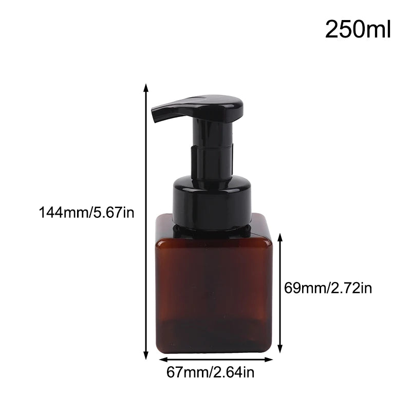 Portable Foam Soap Dispenser Manual Press Pump Bottle 250/450/650ml Foaming Liquid Sho close-up view