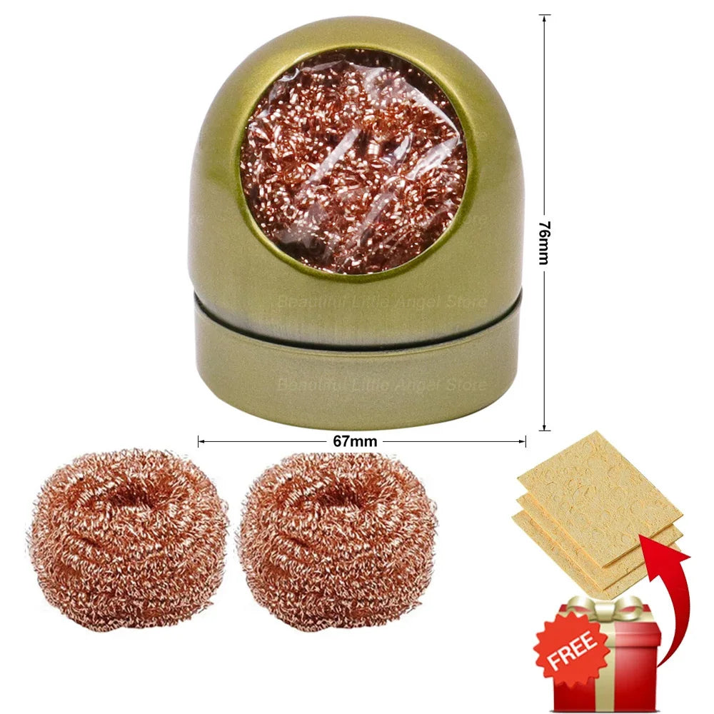 Soldering Iron Tip Cleaner Ball Mesh Filter additional angle