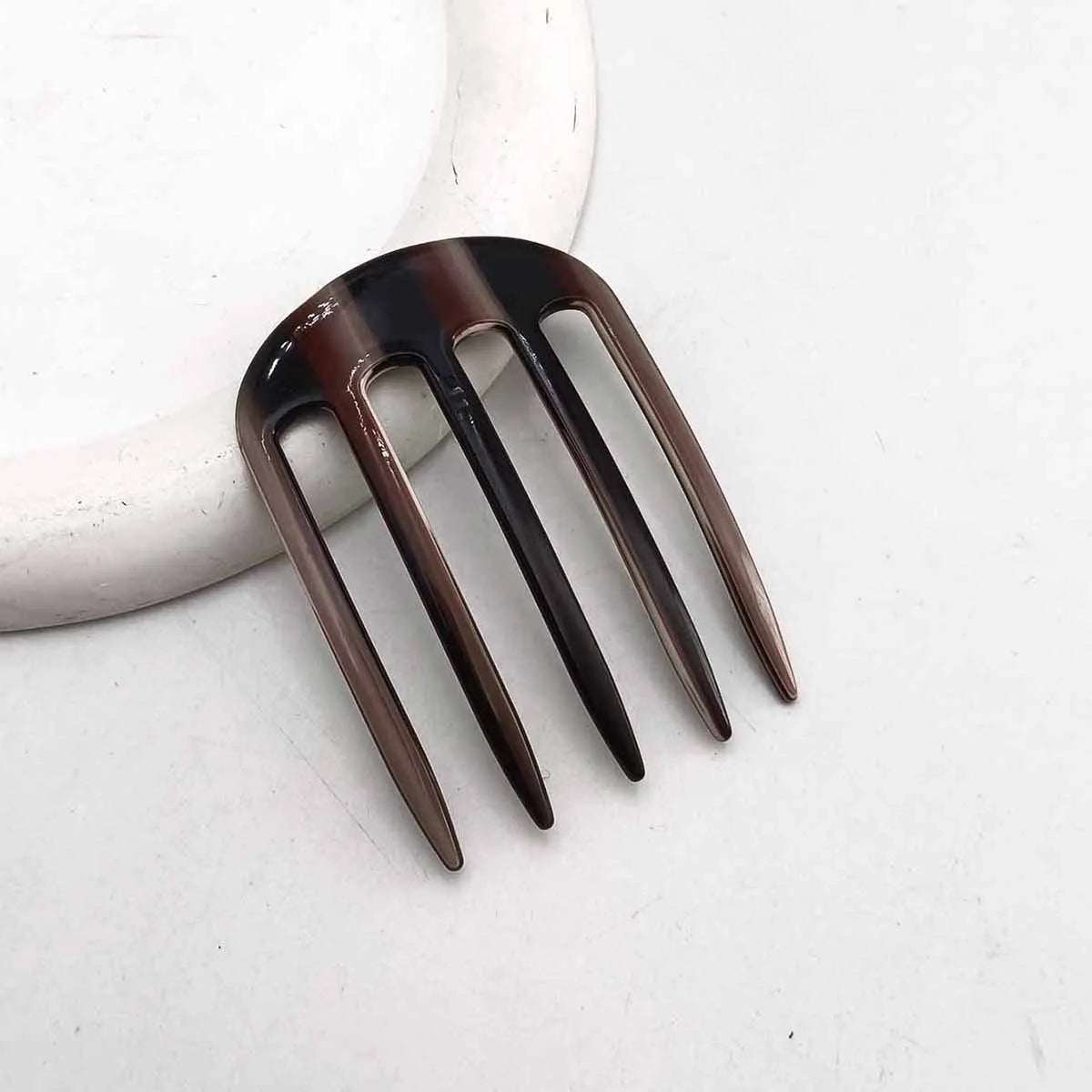 1/3 PCS Acetic Acid Hair Forks Five Teeth Hair Sticks U-Shape Hair Comb Bun Hairpin W lifestyle view