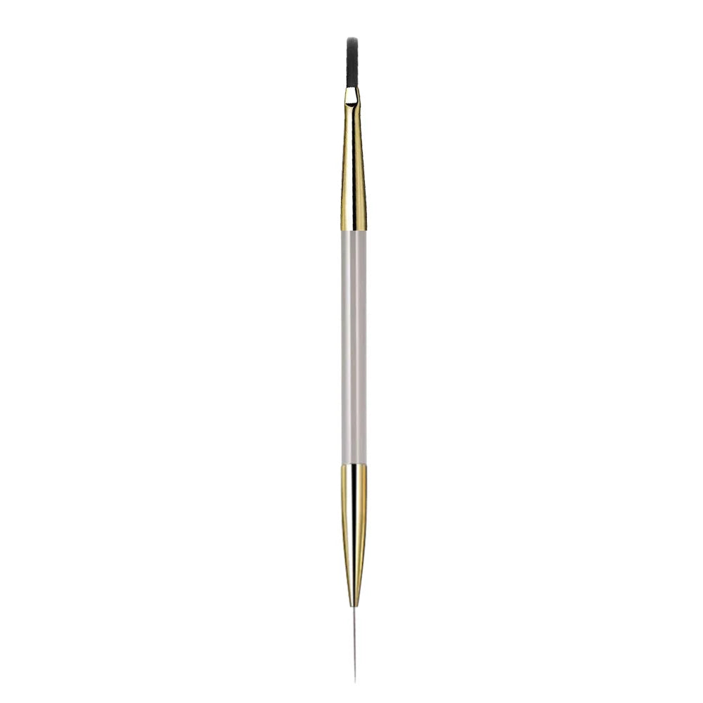 1/2/5Pcs French Plaid Nail Art Brush Set Ultra-Fine Liner Flat Brush for Grid Patte additional angle