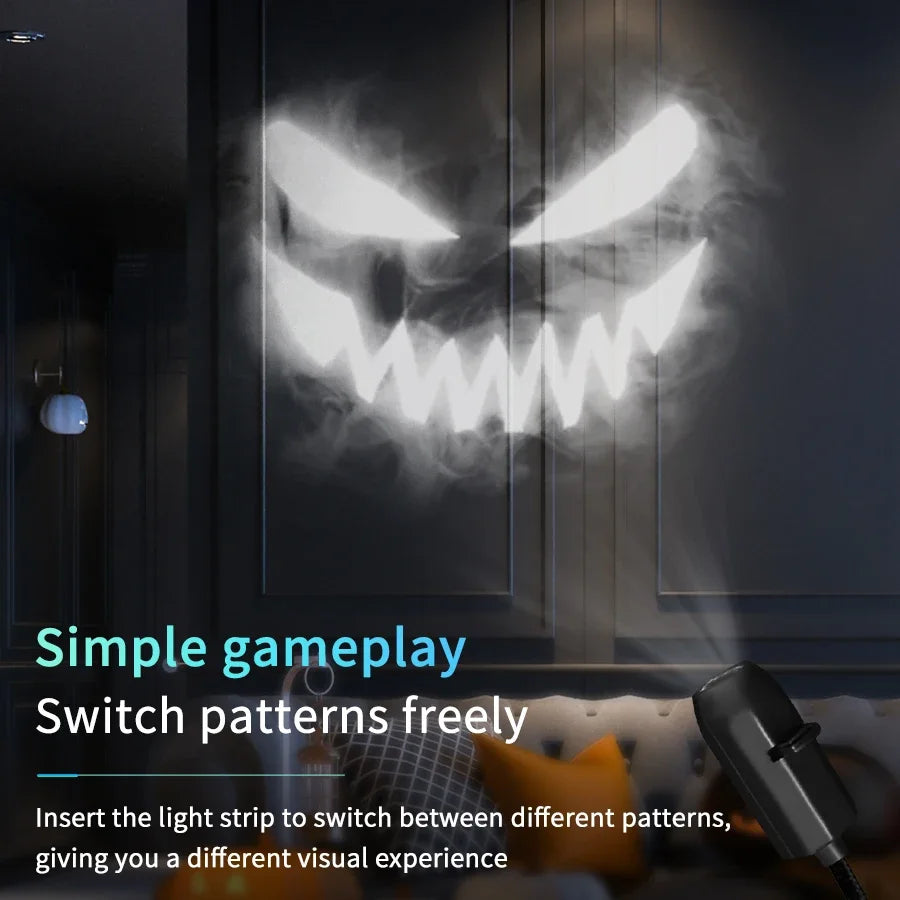 5V USB Plug In Projection Light | Planet Halloween Christmas Ceiling Decoration Lamp detail view