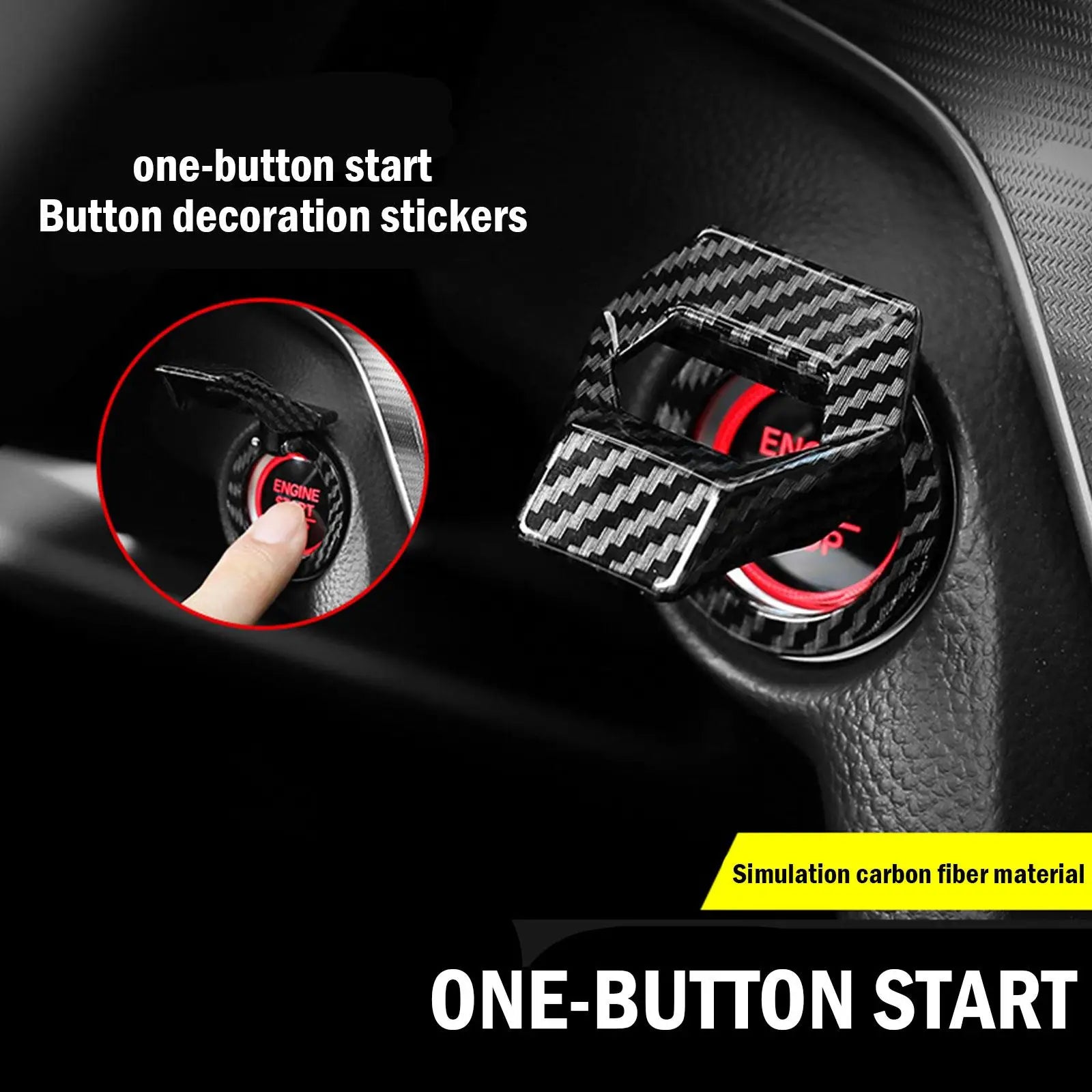 Auto Ignition Button For Car Car Engine Start Stop Switch Cover Anti-scratch Protection Decorative Car-Styling Accessories NEW
