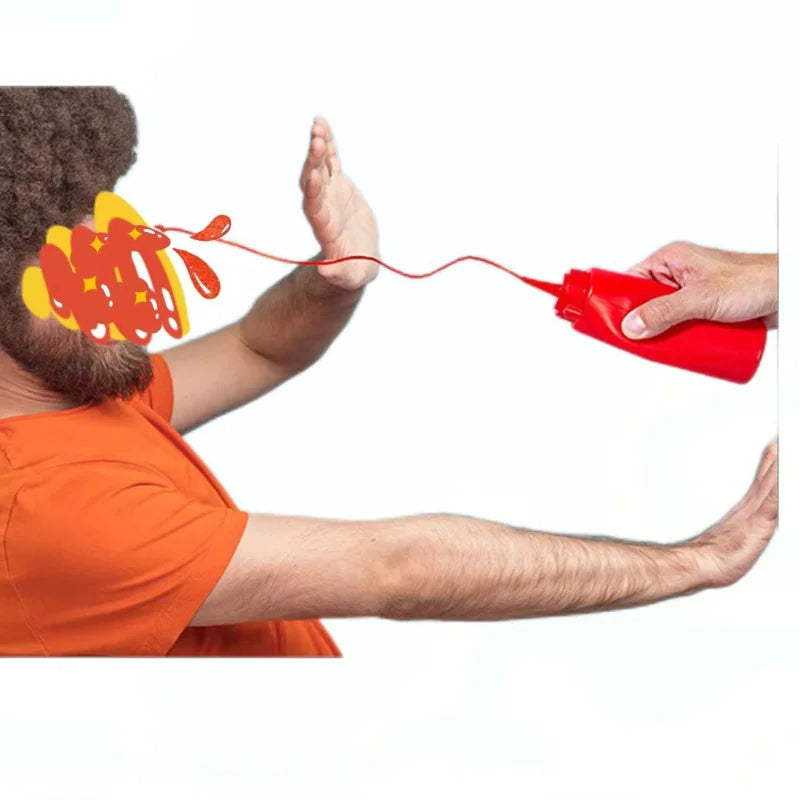 Fake Ketchup Prank Bottle | Realistic Squirt Toy Gag Gift detail view