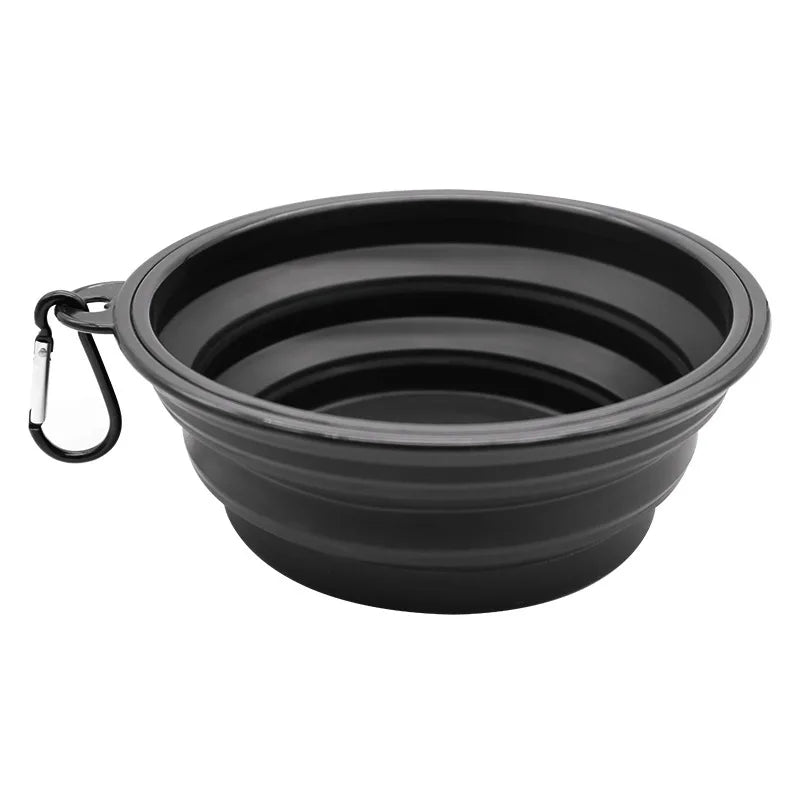 Portable Foldable Dog Bowl | Soft Silicone Travel Bowl for Food and Water detail view