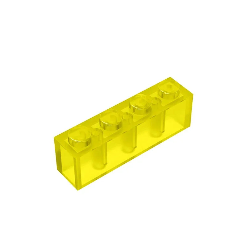 Gobricks GDS-534 Brick 1 x 4 without Bottom Tubes | Compatible Building Block Set alternate view