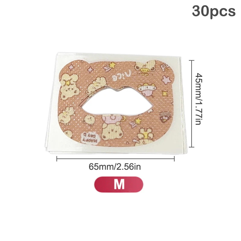 Mouth Tape for Kids Sleeping | 30 Pack Anti Snoring Strips for Better Nose Breathing close-up view