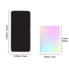 50 Sheets Holographic Cold Lamination Film | Clear Self-Adhesive Waterproof Overlay alternate view