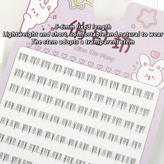 10 Rows 5-7mm Air Lower Eyelashes | Fairy Segmented Natural Under Lashes for Manga Ey alternate view