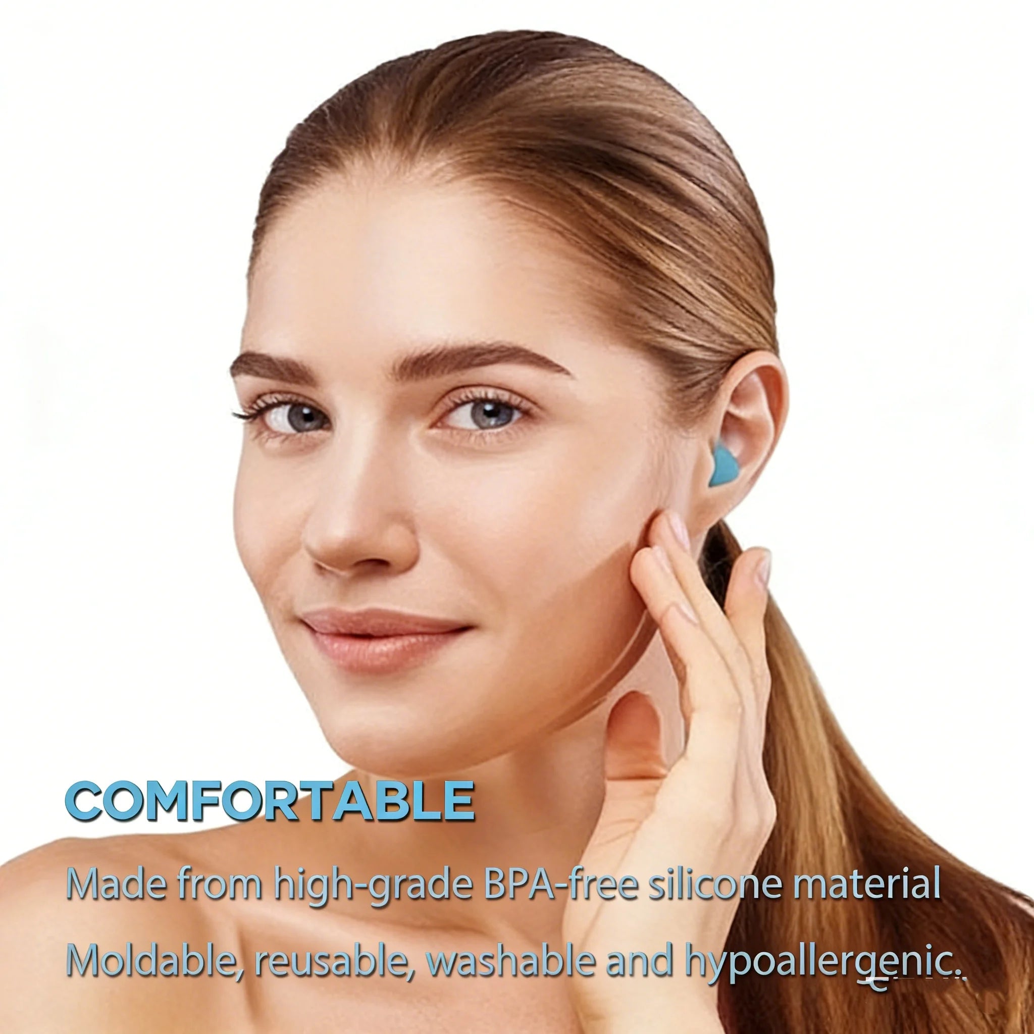 Soundproof Earplugs for Sleep | Silicone Noise Cancelling Earplugs for Men and Women detail view