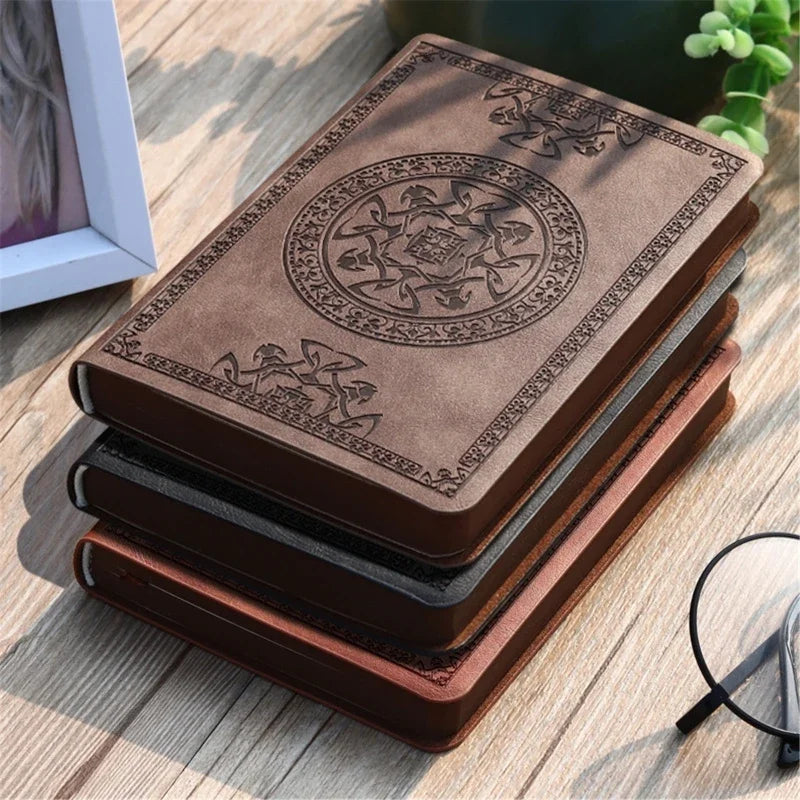 Vintage Leather Notebook – Portable Diary and Journal (A6 Size)