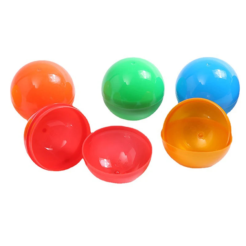 50Pcs Mini 32MM Clear Transparency Plastic Capsule Toy Surprise Ball Tiny Container additional angle