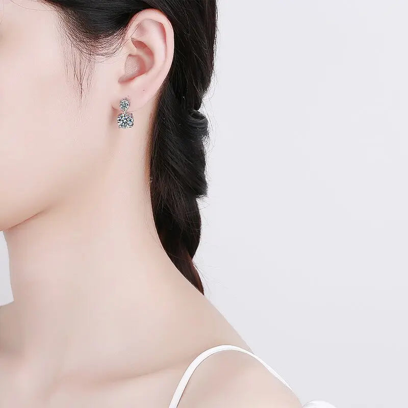 925 Sterling Silver Classic Huggies Earrings For Women Gift Mini Hoop Cartilage Earri lifestyle view