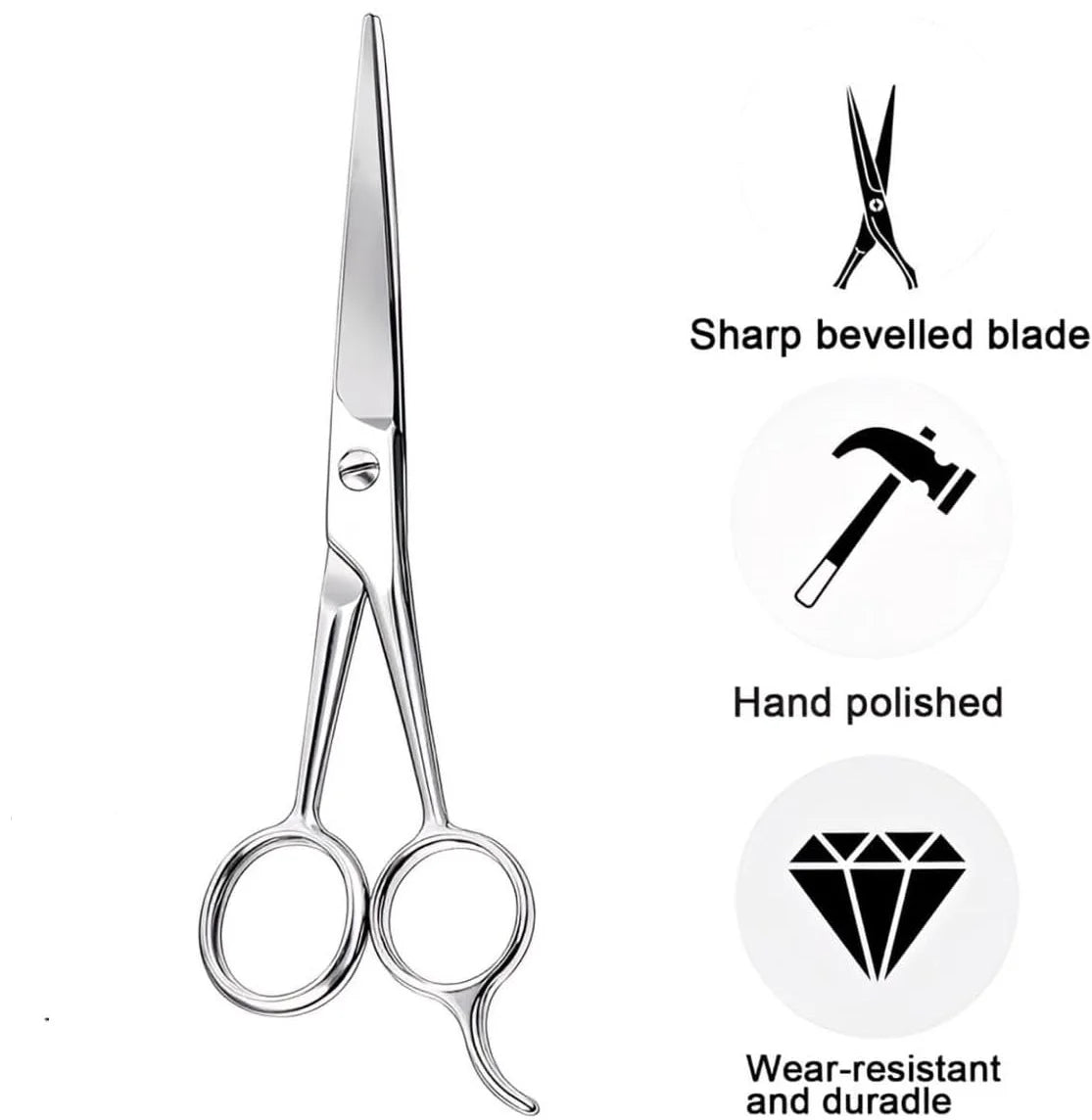 Hairdressing Barber Hair Scissor for Professional Hairdressers Barbers Stainless Steel H detail view