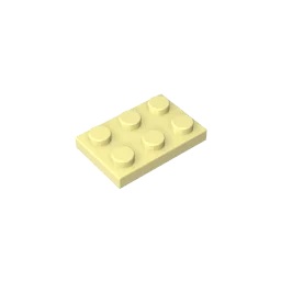 Gobricks GDS-510 Plate 2 x 3 | Compatible Building Block for DIY Projects additional angle