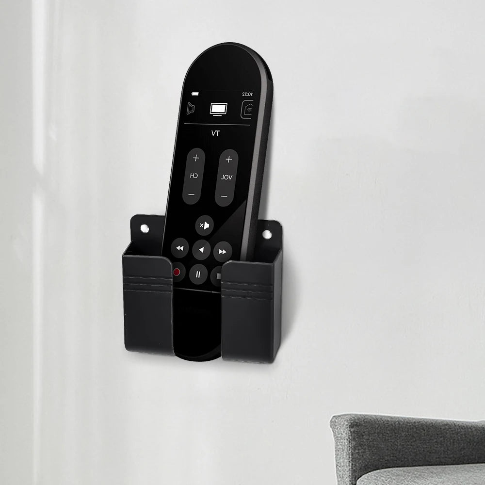 1-4pcs Wall Mounted Storage Box Multifunction Punch Free Organizer TV Remote Contro additional angle