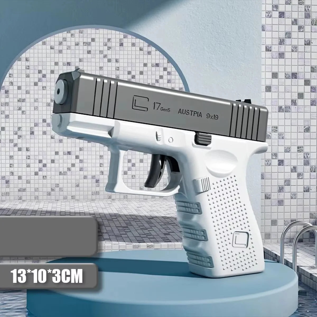 M1911 Water Gun Pistol Toy | Summer Pool Beach Squirt Blaster for Kids and Adults close-up view