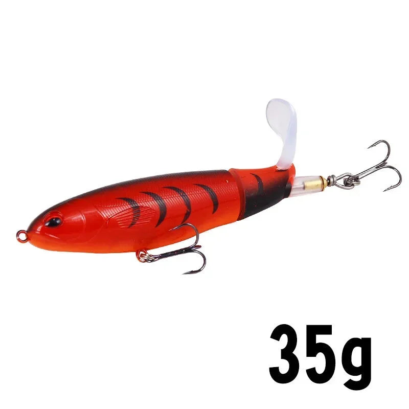 1 Pcs 10cm/14cm Topwater Fishing Lure Whopper Popper Artificial Bait Hard Plopper Soft R detail view
