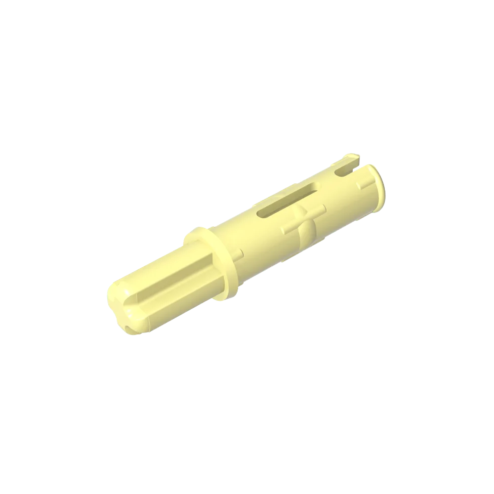 Gobricks GDS-929 Axle Pin 3L with Friction Ridges | Compatible Building Block for Tech close-up view