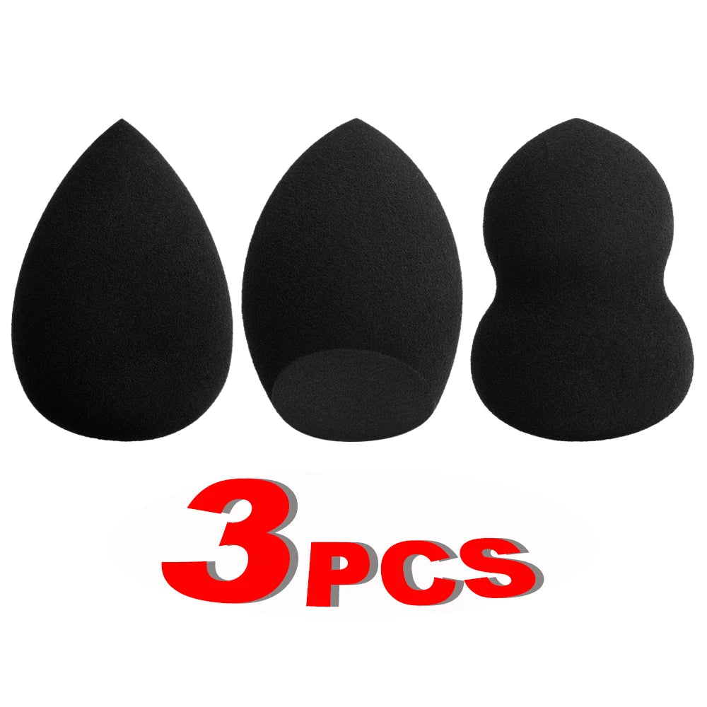1Pcs Black Makeup Sponge Puff Beauty Egg Face Foundation Powder Cream Sponges Cosmetic P detail view